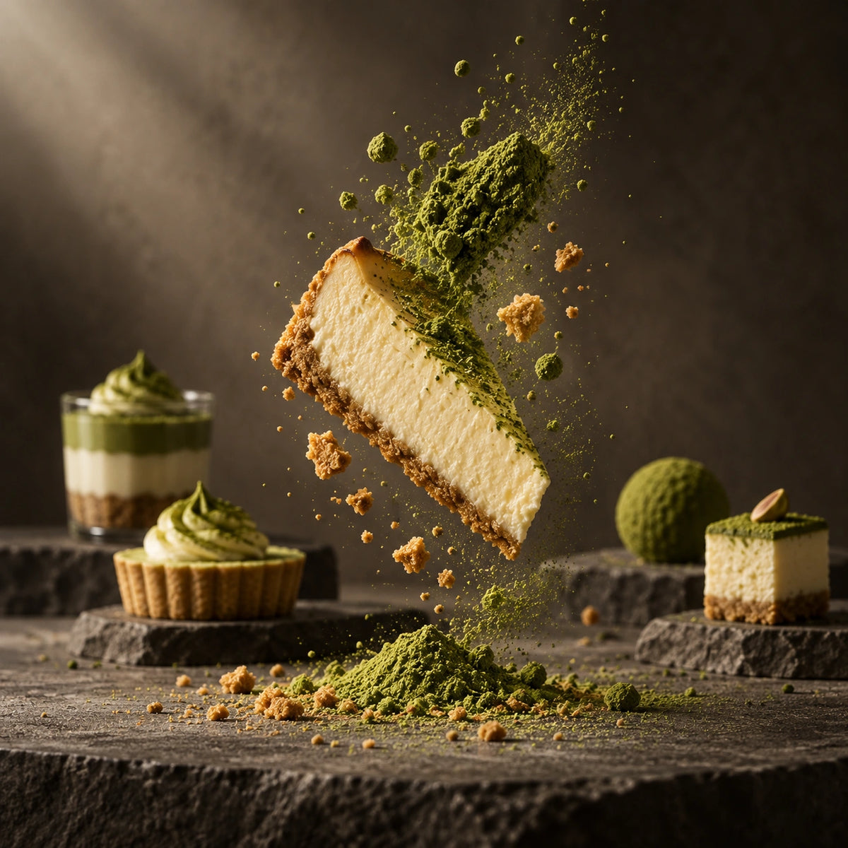 Inspiración para Matcha + cheesecake