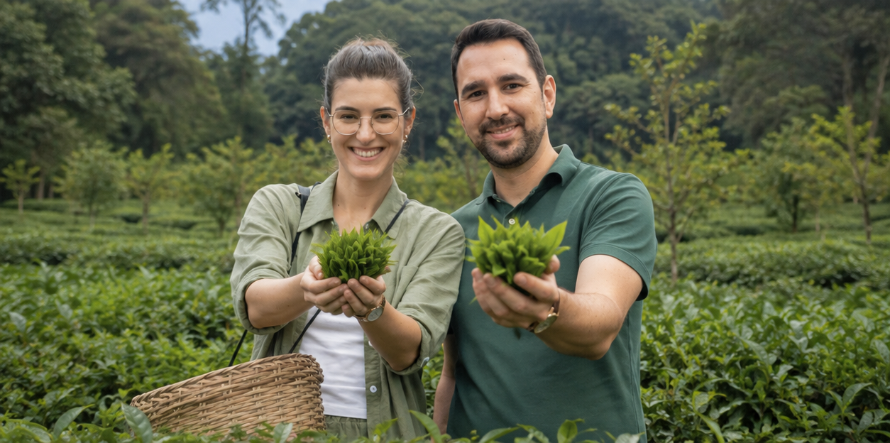 Andrea y Carlos, fundadores de 1001 Tés