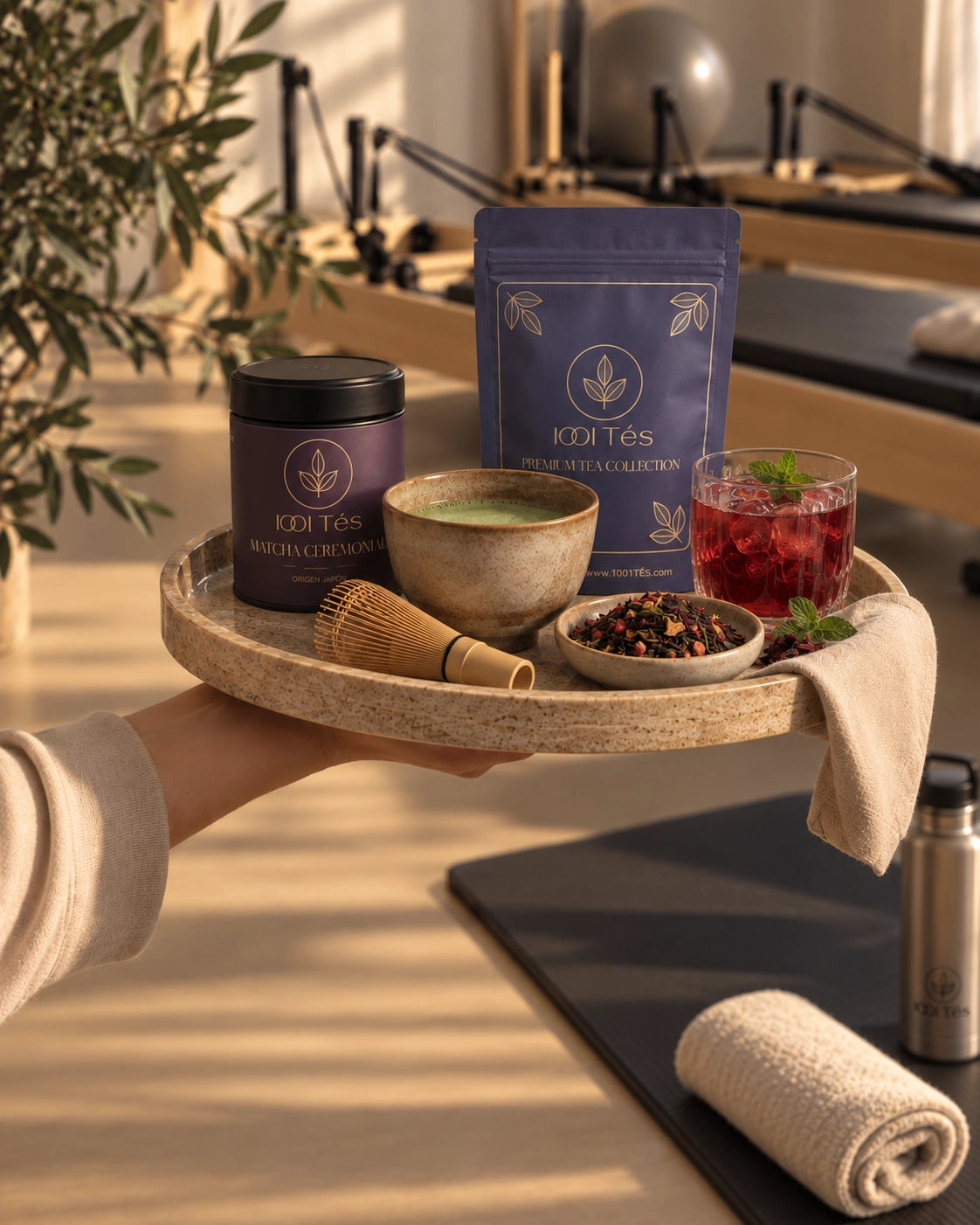 Té frío servido como gesto de bienvenida