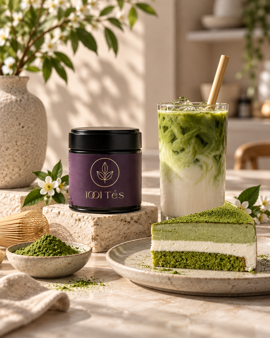 Té servido para acompañar una propuesta de pastelería