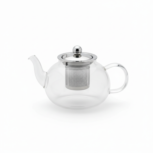 Tetera de vidrio angular